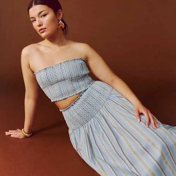 Reformation - NWT Haven Skirt (Color: Cabana Stripe, Size: M) MSRP $218 - Picture 2 of 3